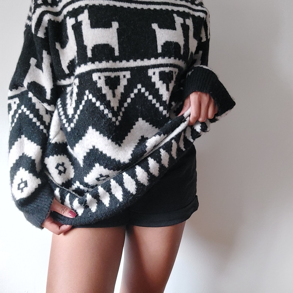 Cozy Llama Sweater